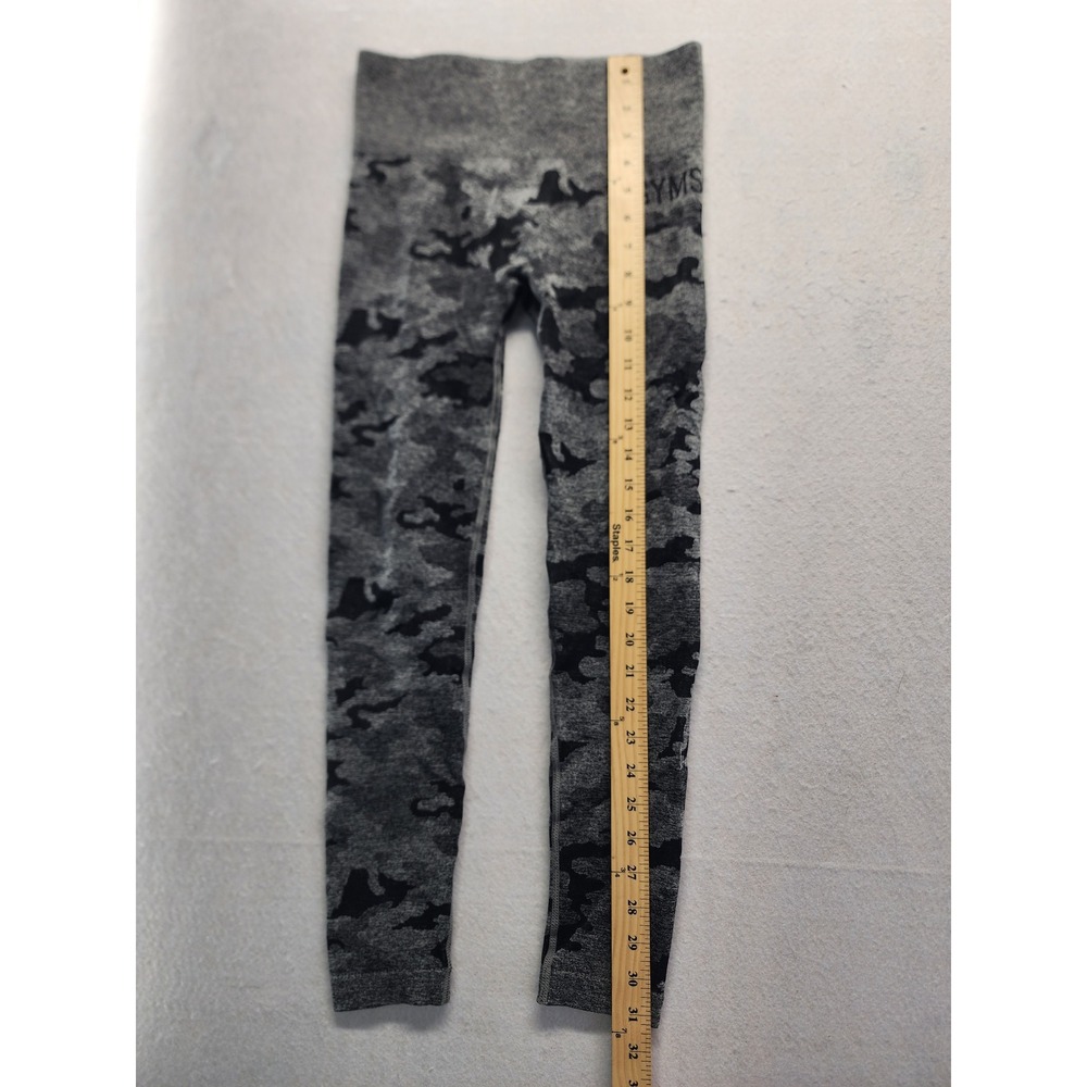 Gymshark Camo Seamless High Waisted Leggings Gray Camouflage Small - Picture 2 of 6